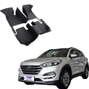 حصير سيارة من الإكسسوارات الداخلية, لأرضية السيارة من Hyundai Tucson 2015 2016 2017 2018 بطانات قابلة للطي Car Floor Mats Interior Accessories for Hyundai Tucson 2015 2016 2017 2018 Custom Foot Pads for Cars