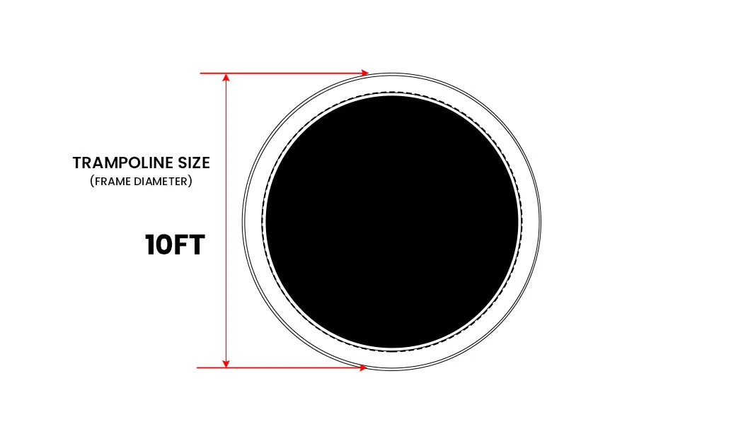 10ft Replacement Trampoline Safety Pad - Multi-Coloured