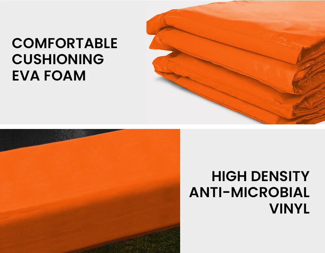 12ft Trampoline Safety Pad Replacement in Orange for Round Spring Cover