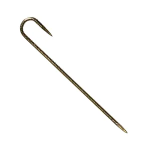 16" J Hook Rebar Stakes - Galvanized Steel - 5/16" Diameter