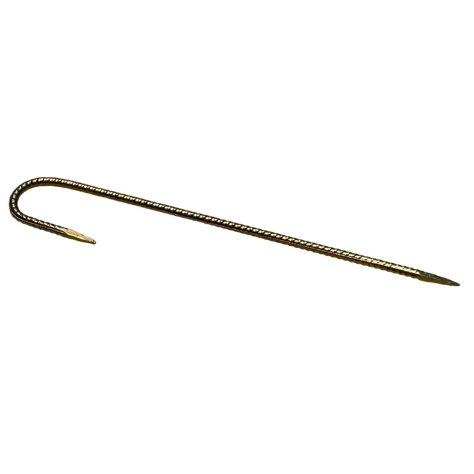 16" J Hook Rebar Stakes - Galvanized Steel - 5/16" Diameter