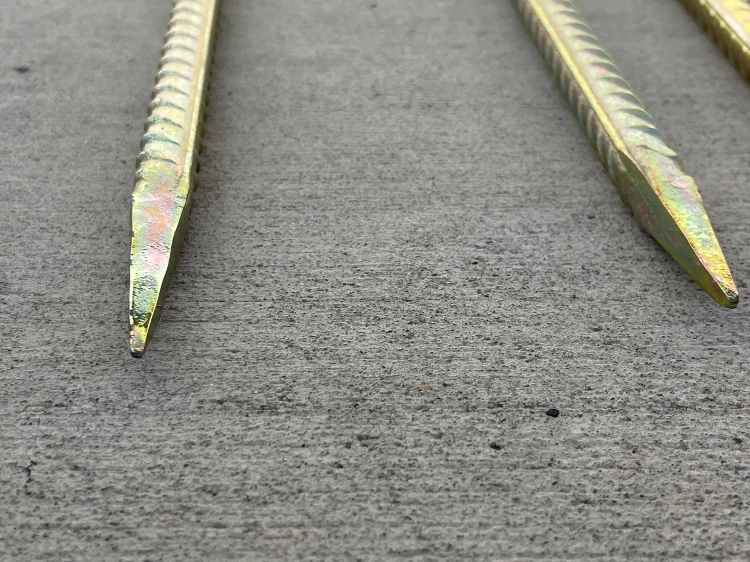 16" U Shaped Rebar Stakes - Galvanized Steel - 1/2" Diameter (#4 Rebar)