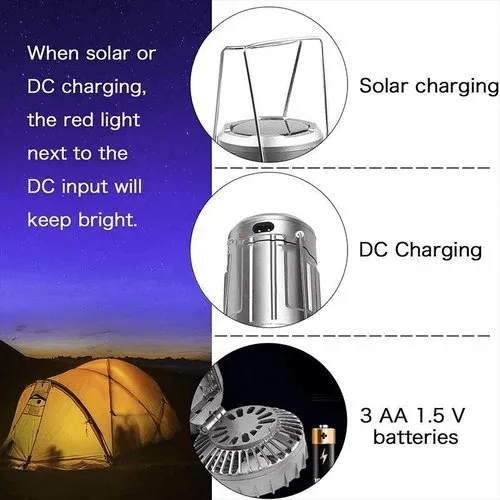 2025 Hot salePortable LED camping lantern with fan