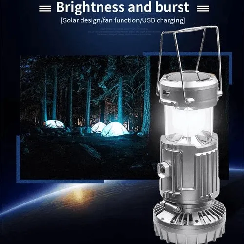 2025 Hot salePortable LED camping lantern with fan