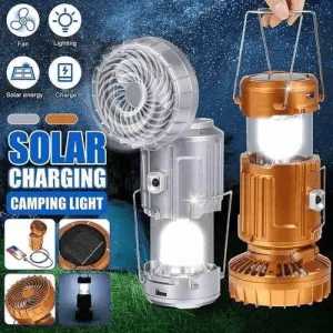 2025 Hot salePortable LED camping lantern with fan
