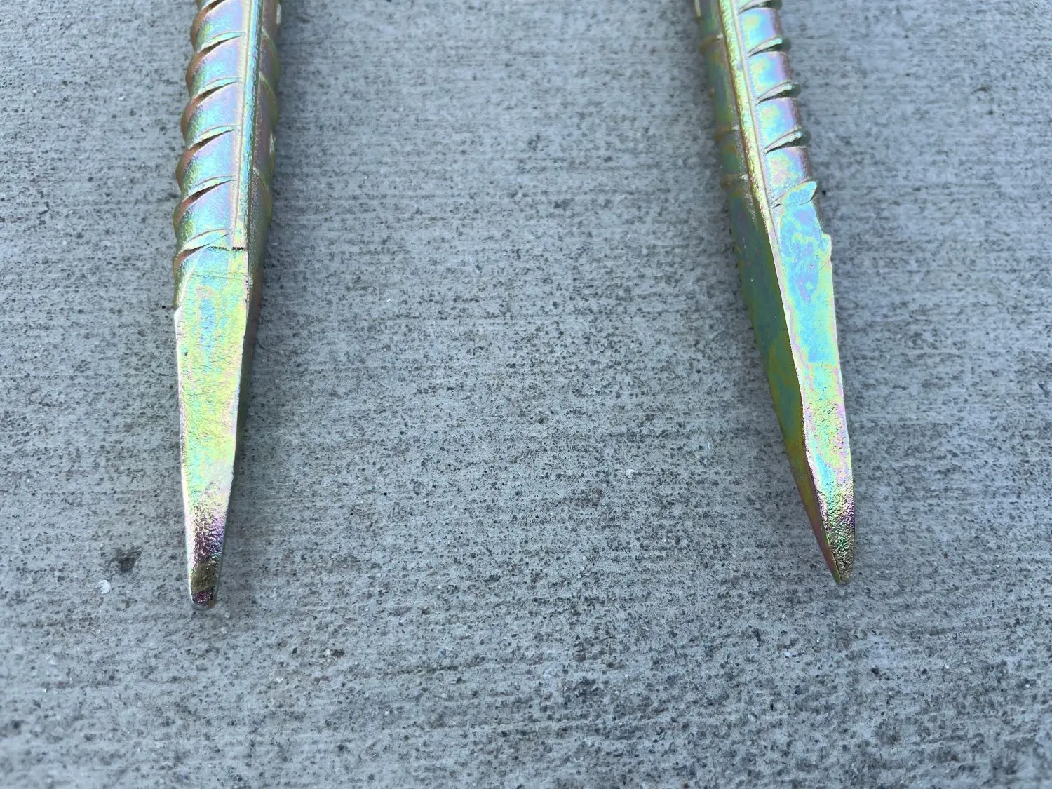 24" U Shaped Rebar Stakes - Galvanized Steel - 1/2" Diameter (#4 Rebar)