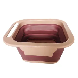 7389 Foldable Soaking Foot Massage Tub, Spa Basin, Bucket with Massage Roller, Suitable For Home Spa Pedicure Relieve Stress