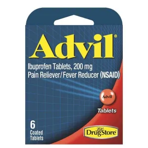 Advil Pain Reliever/Fever Reducer Ibuprofen Tablets - 6 Ct X 6 Packs