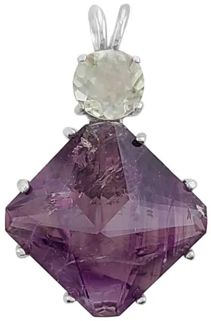Amethyst Regular Magician Stone? with Round Cut Prasiolite