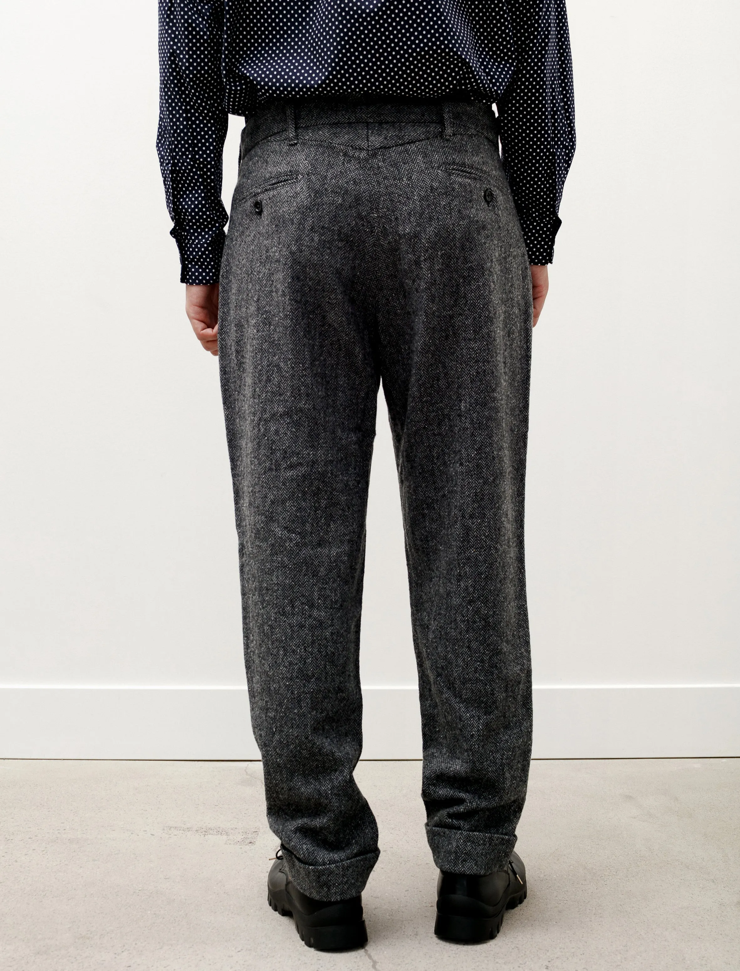 Andover Pant Wool Herringbone Grey