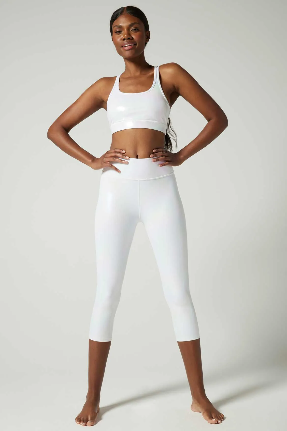 Aria Cropped Legging Celeste