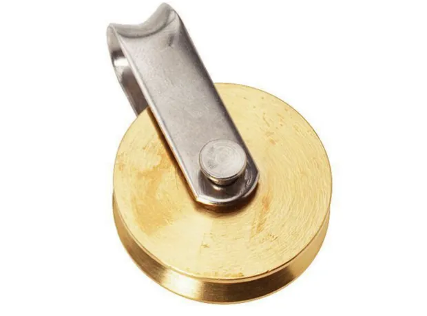 Barton Brass Sheave Wire Blocks