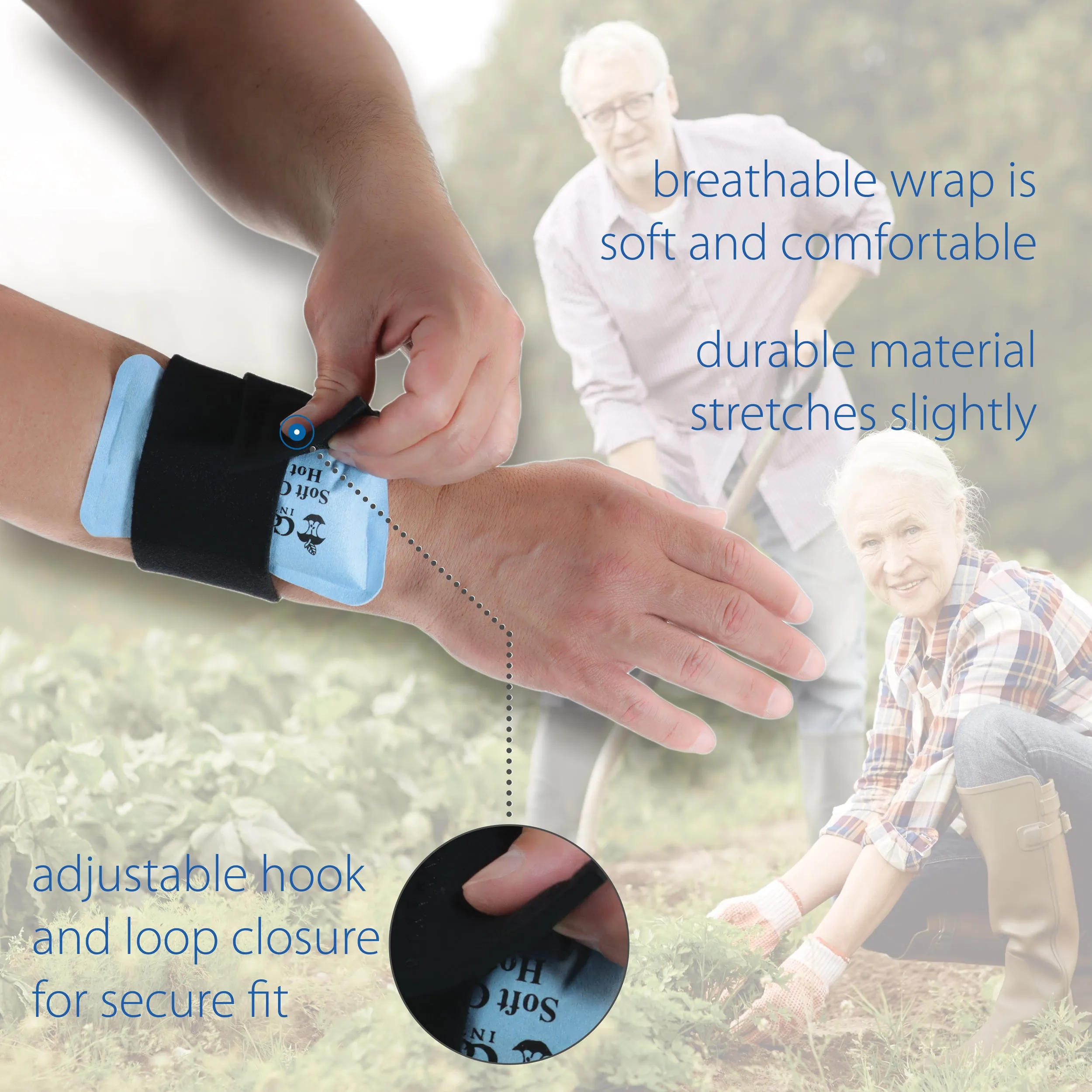 Black Neoprene Core Wraps, Compression Therapy Wrap