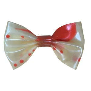 Blood Splatter Print Bow Pin READY TO SHIP