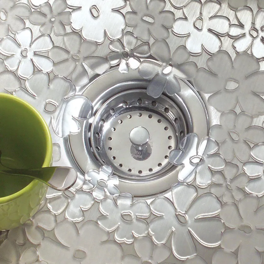 Blumz Flower Sink Mat - Clear