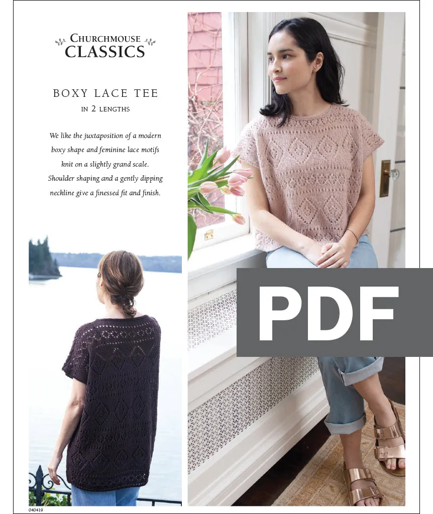 Boxy Lace Tee Pattern