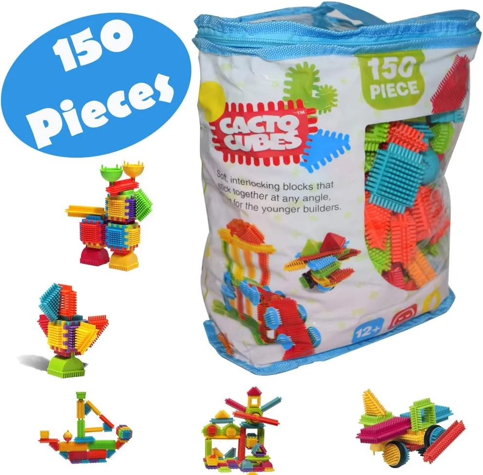 Cacto Cubes Sticking & Joining Building Blocks – 150 Pieces