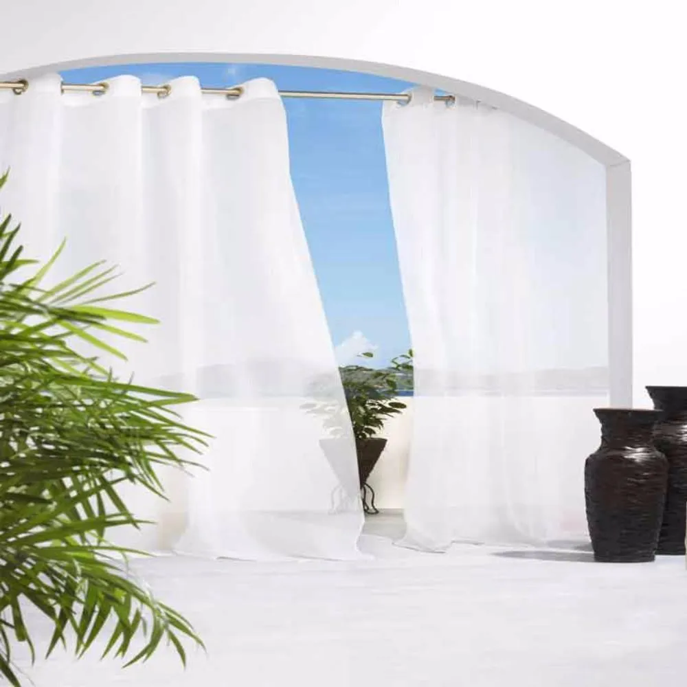 Cote D'Azure Indoor/Outdoor Sheer Grommet Top Panel