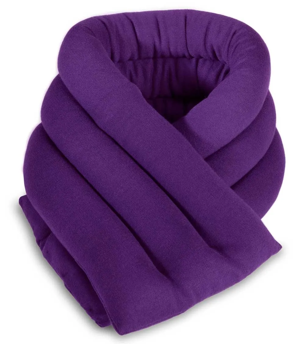 Cotton Microwavable Neck Heating Wrap, 6"x26", Purple