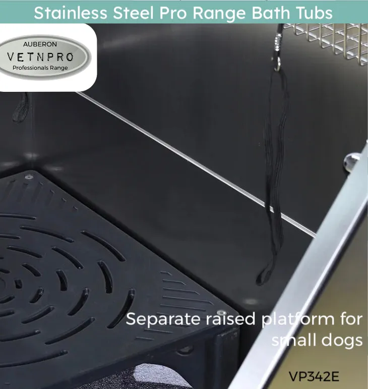 Dog grooming stainless steel pro range Bath Tub 130cm many features!