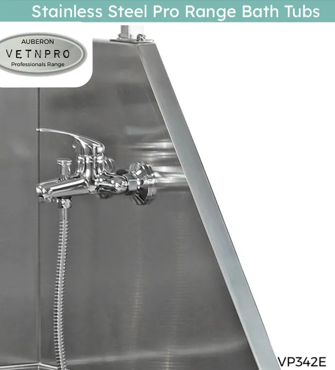 Dog grooming stainless steel pro range Bath Tub 130cm many features!