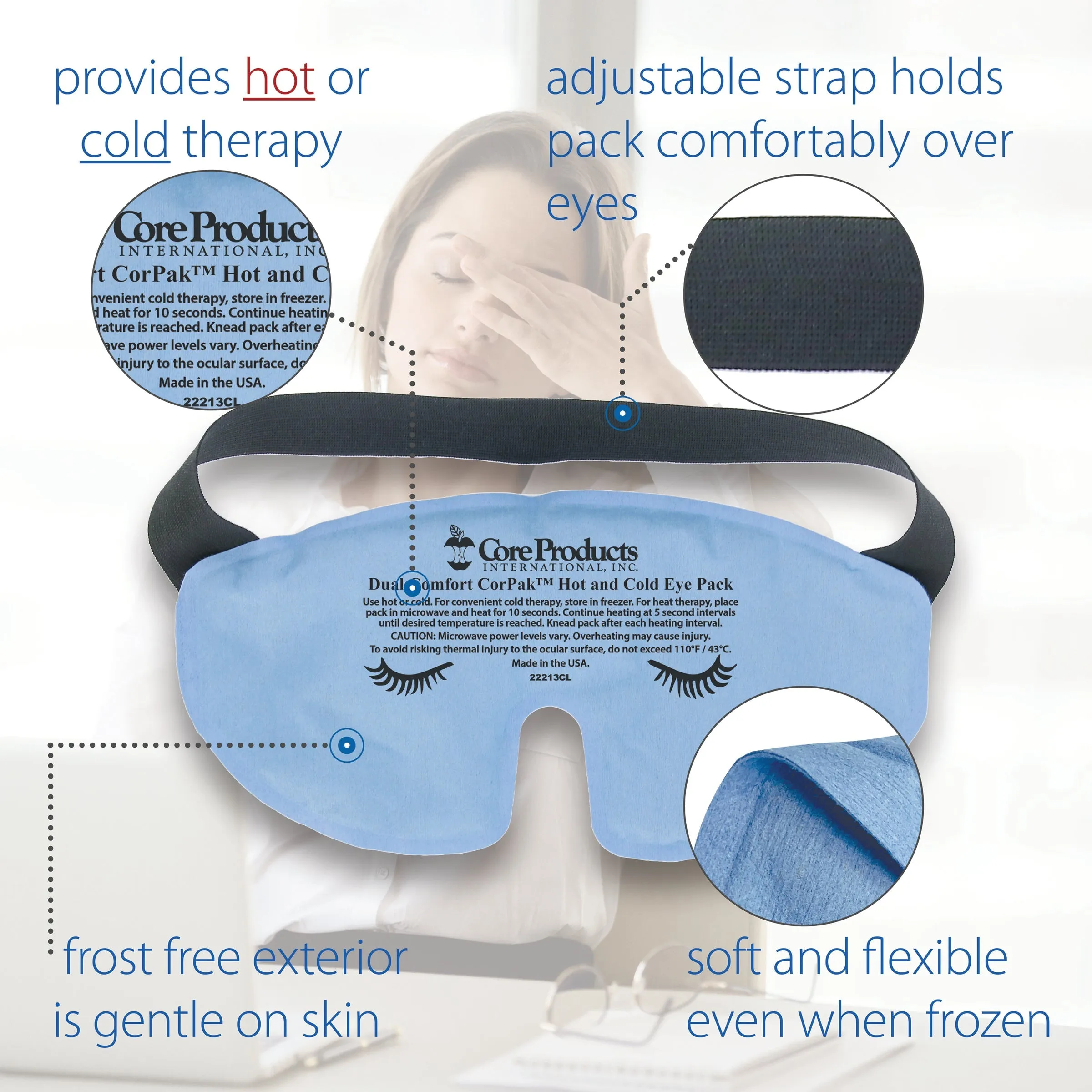 Dual Comfort CorPak Eye Mask Compress