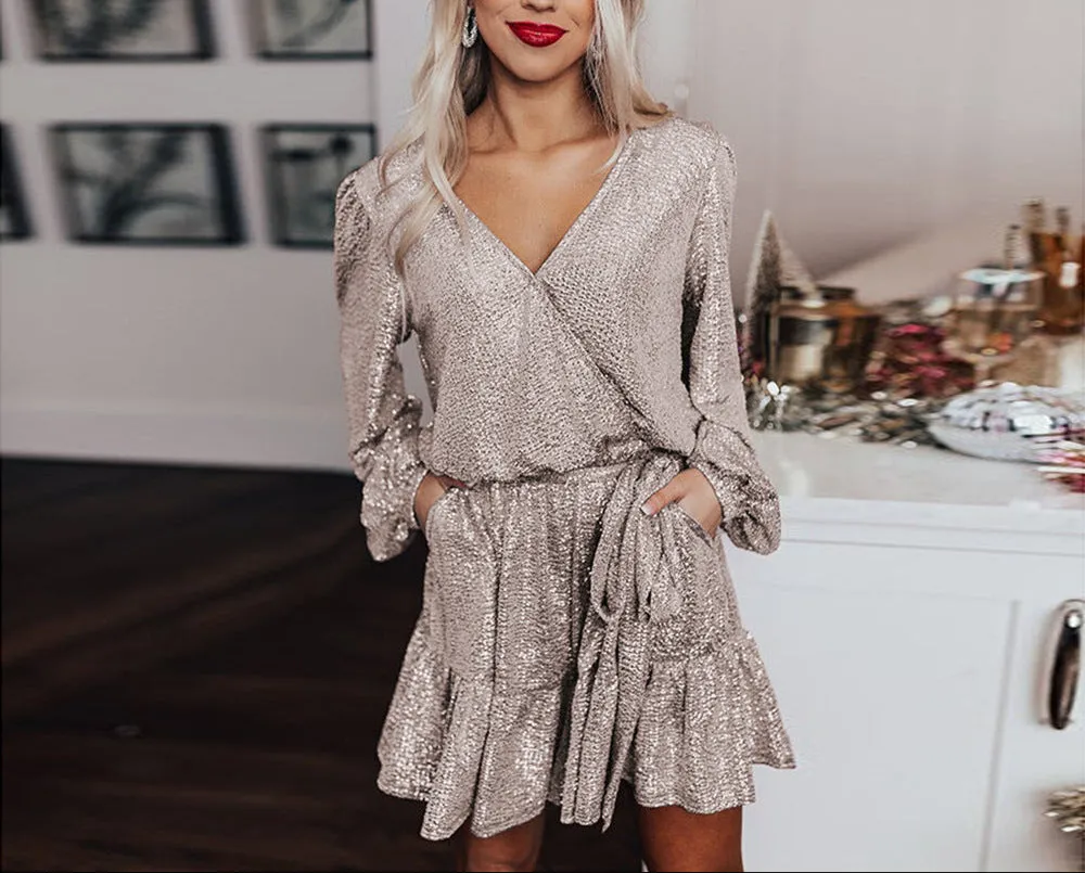 Fashion Loose Relaxed Lace Up Skort Dress