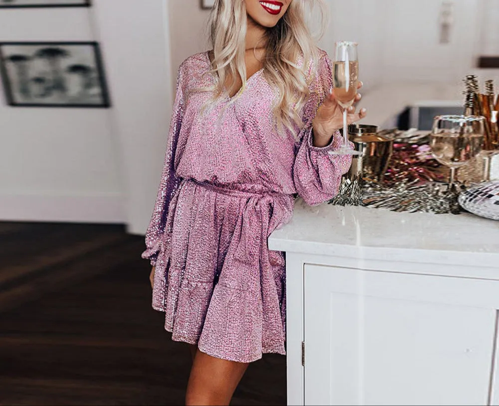 Fashion Loose Relaxed Lace Up Skort Dress