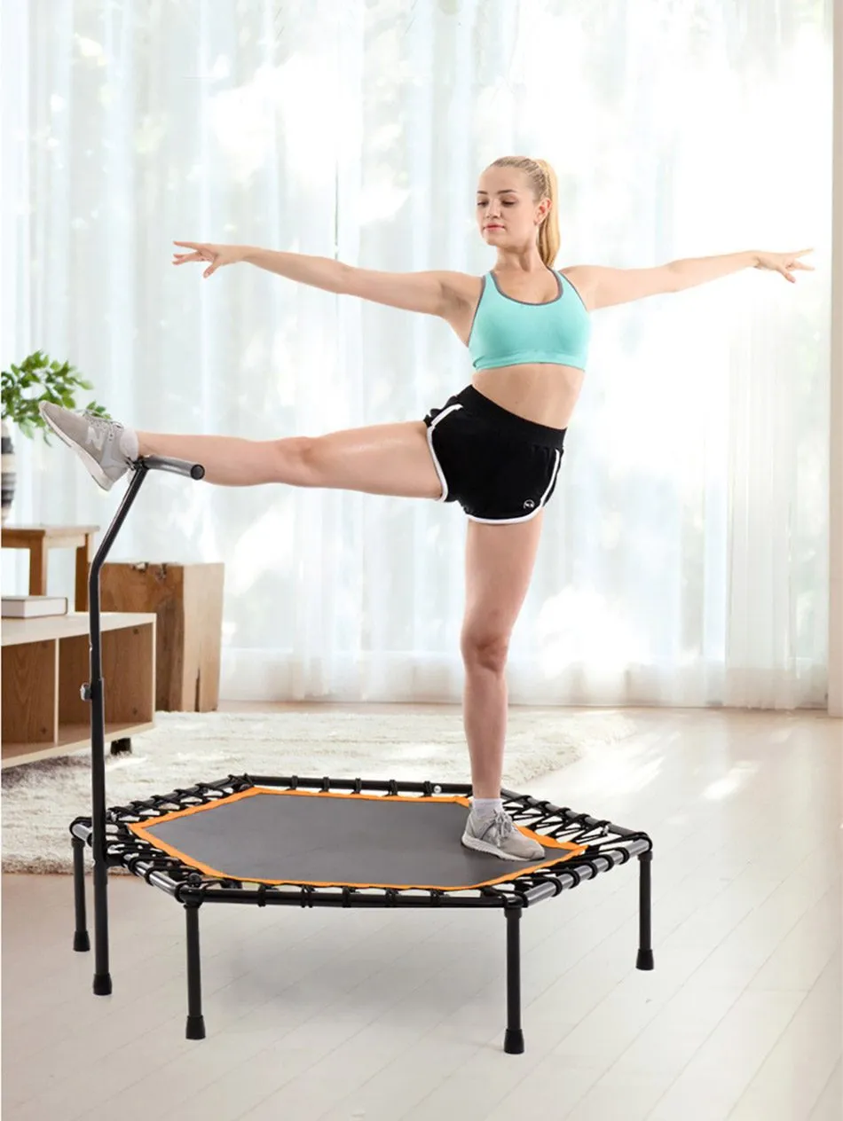 Foldable Mini Trampoline Rebounder 42Inch 150KG