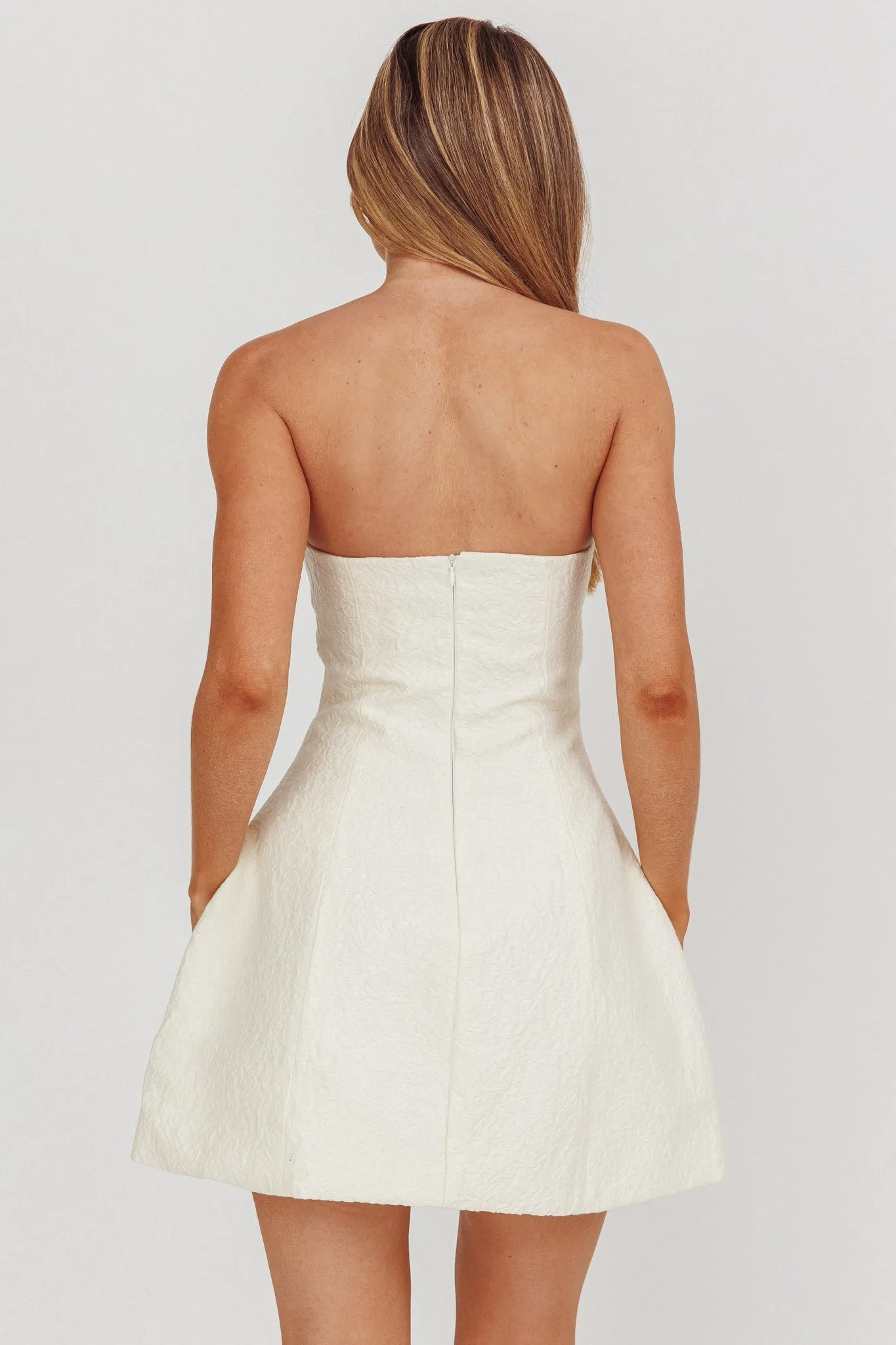 Melody Mini Dress - Cream