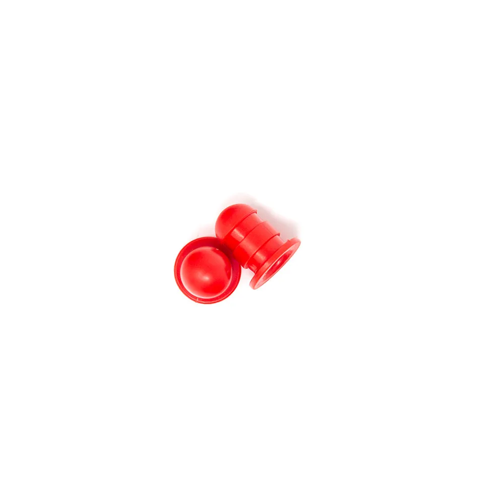 Mini Pole Cap - Red - Qty 2
