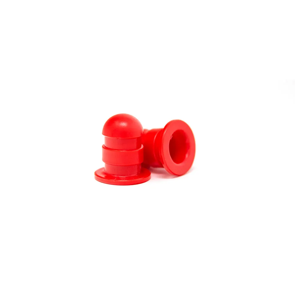 Mini Pole Cap - Red - Qty 2