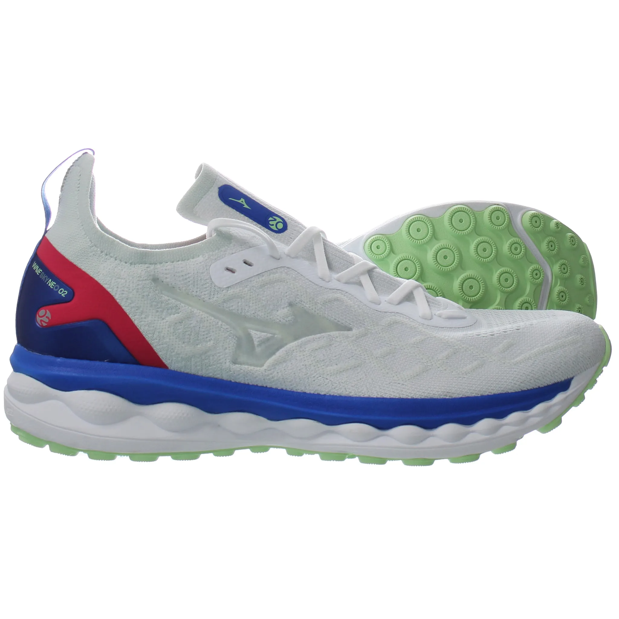 Mizuno Wave Sky Neo 2 White Mens Running Trainers