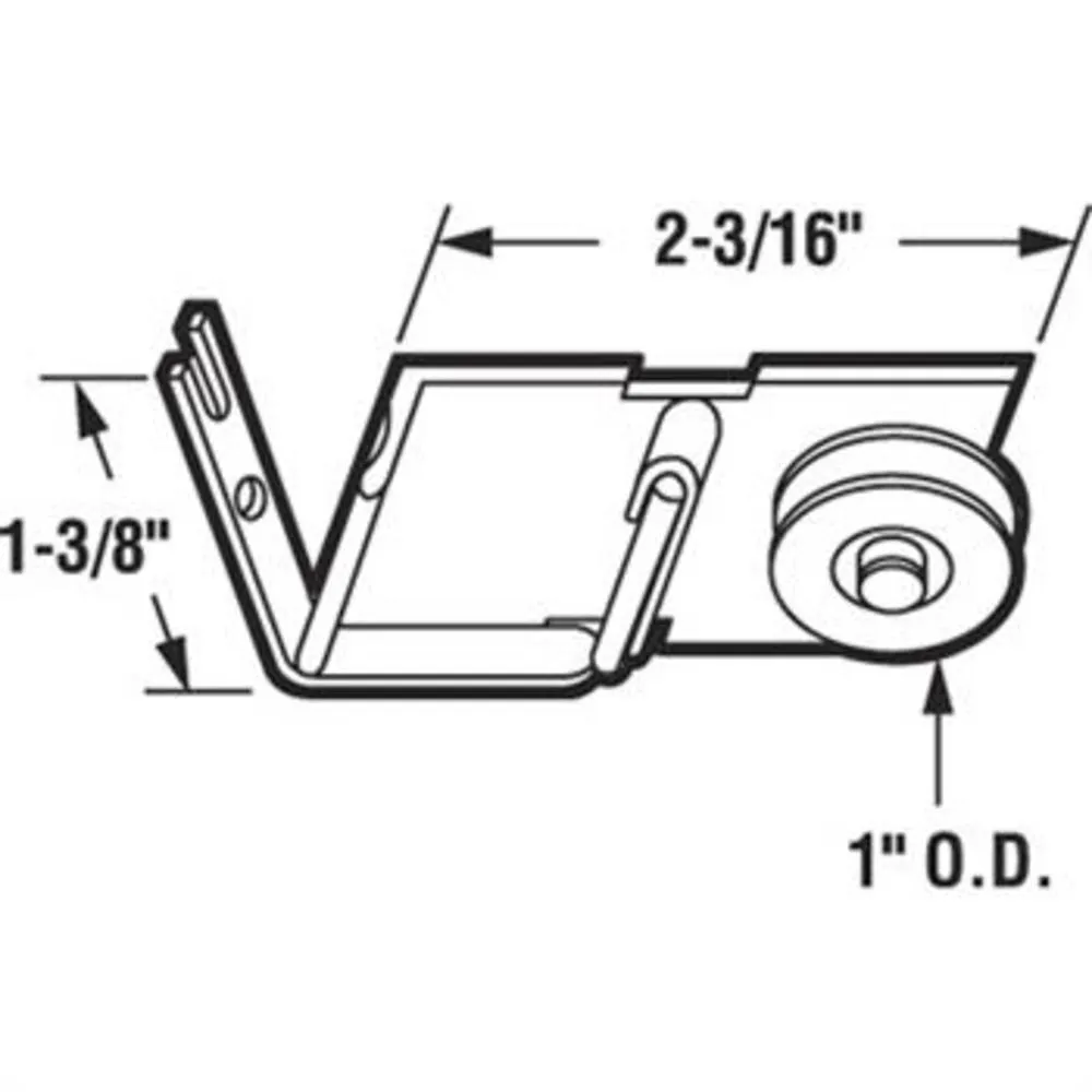 Patio Screen Door 1" Nylon Spring Tension Roller for International Doors