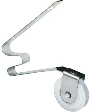 Prime-Line B 512 Roller Assembly, 1 in Dia Roller, 1/4 in W Roller, Steel, Gray, 2-Roller :PK 2: QUANTITY: 1