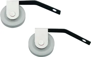 Prime-Line B 609 Roller Assembly, 1 in Dia Roller, 1/4 in W Roller, Nylon/Steel, White, 2-Roller :CD 2: QUANTITY: 1
