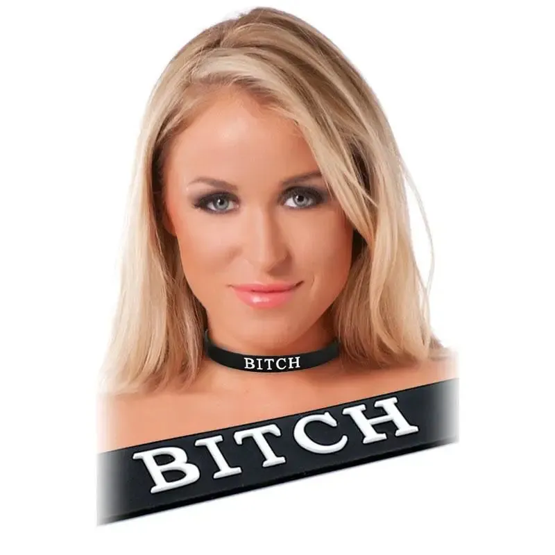 Rimba Black Silicone Adjustable Bitch Collar