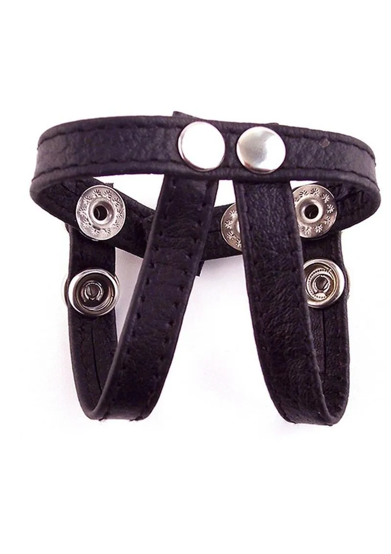Rouge Arab Strap Leather Adjustable Cock and Balls Strap