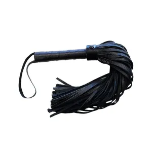 Rouge Garments Leather Black Bondage Flogger for Bdsm Couples