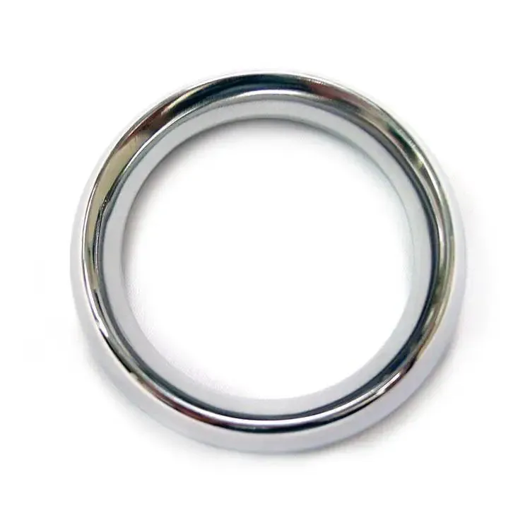 Rouge Garments Stainless Steel Silver Doughnut Cock Ring
