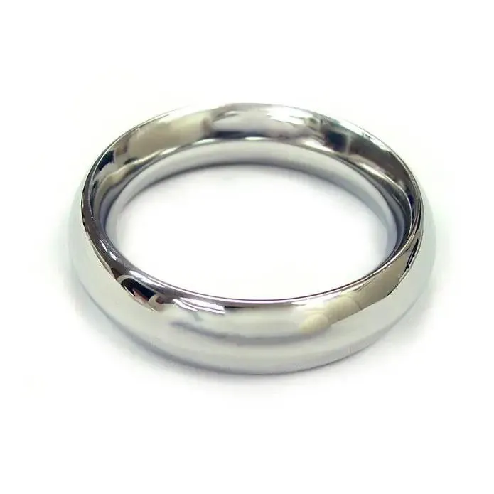 Rouge Garments Stainless Steel Silver Doughnut Cock Ring
