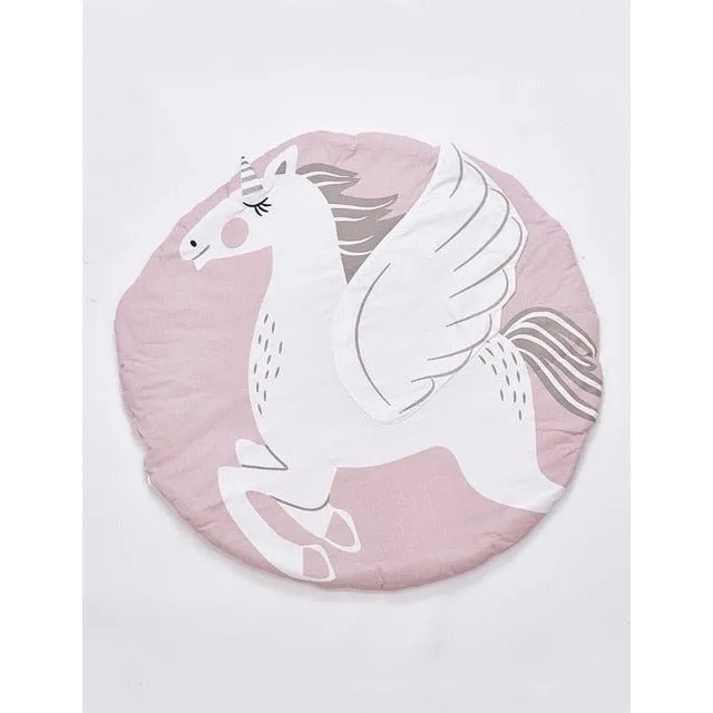 Round Floor Play Mat 90CM