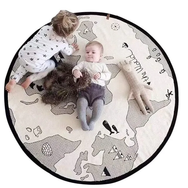 Round Floor Play Mat 90CM