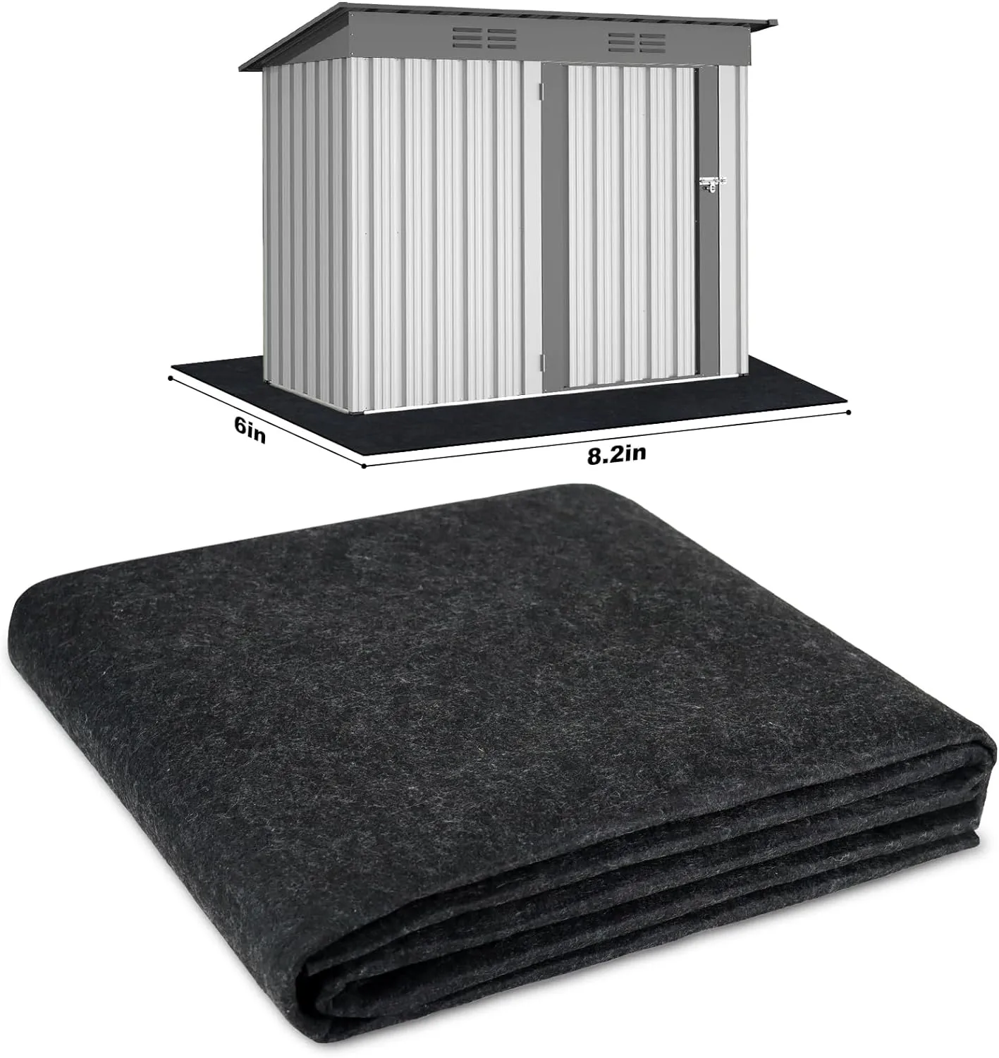 Shed Mat, Outdoor Storage Shed Flooring Mat, Carport Garage Floor Mat, Waterproof Moistureproof