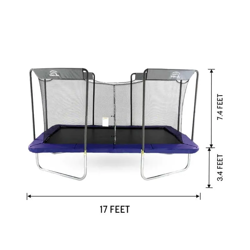 Skywalker Trampoline 17' x 10' Rectangle Olympic-Sized Premium Trampoline with Enclosure - LMG-SPTRC1710
