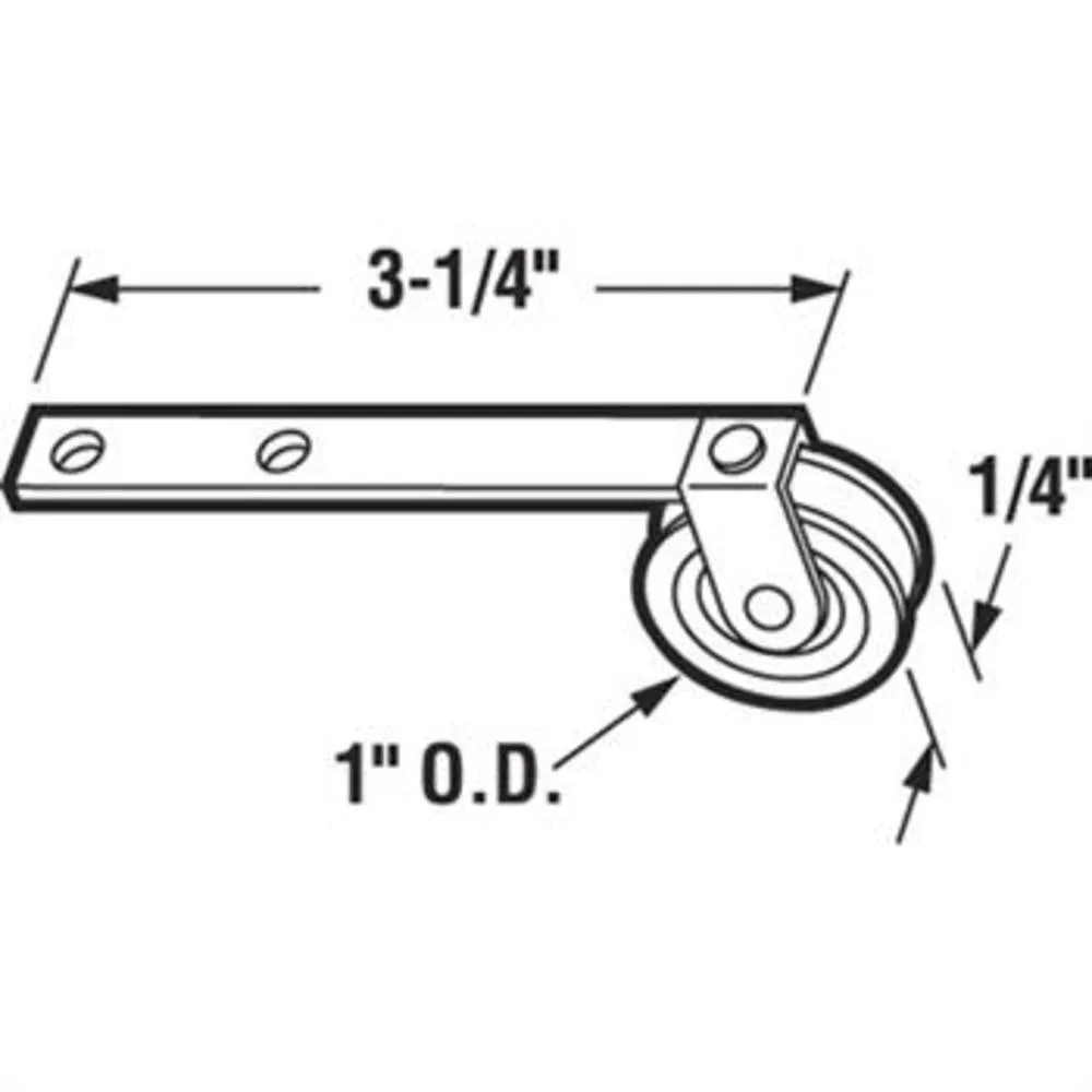 Sliding Patio Screen Door 1" Steel Ball Bearing Spring Tension Roller