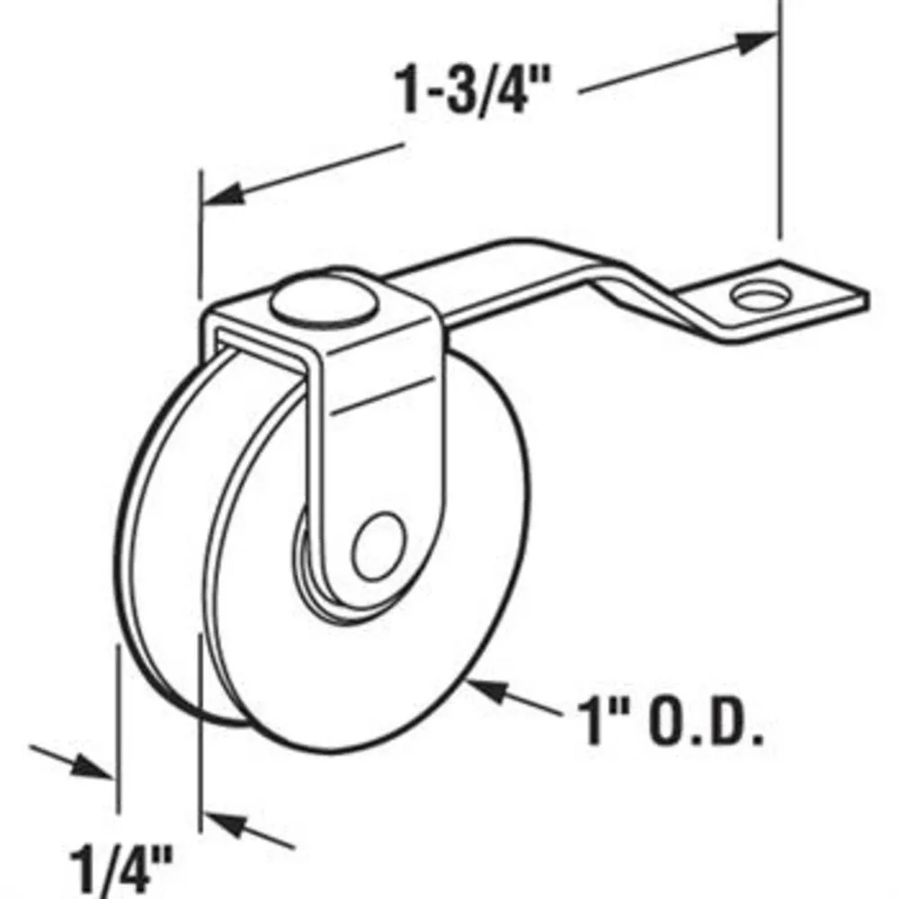Sliding Screen Door 1" Steel Ball Bearing Spring Tension Roller for Metal Industry Doors
