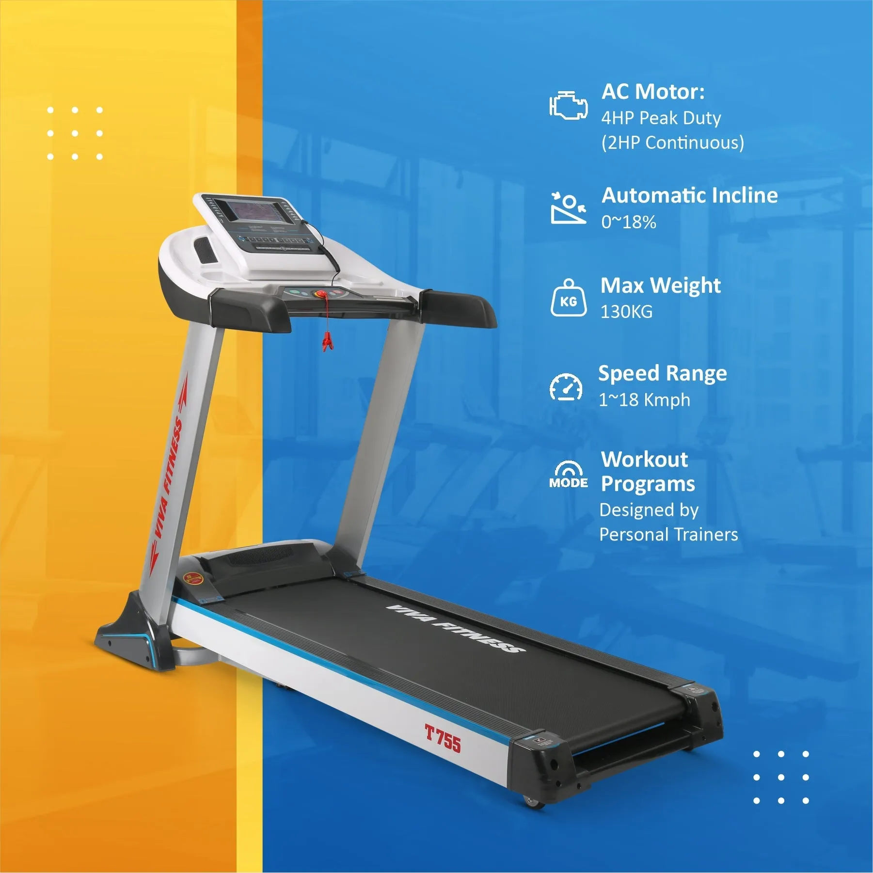 T-755 AC Motorized Treadmill