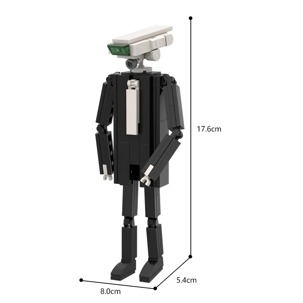 The Traffic Light Man & Mini Cameraman Building Blocks Toy from Video:Skibidi Toilet,DIY Toys for Children‘s Gifts