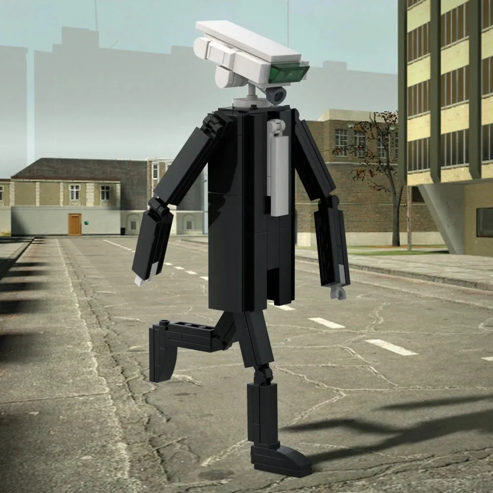The Traffic Light Man & Mini Cameraman Building Blocks Toy from Video:Skibidi Toilet,DIY Toys for Children‘s Gifts